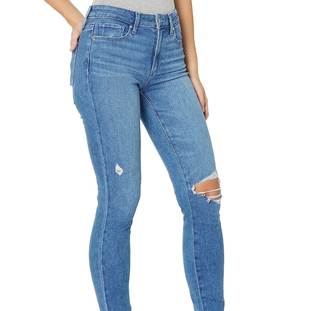 Paige Hoxton Crop Jeans Sienna Deconstructed Size 28